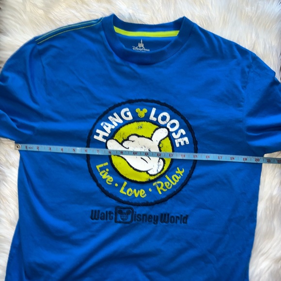 Walt Disney World embroidered Hang Loose Mickey Royal Blue Size Medium unisex - Picture 5 of 7